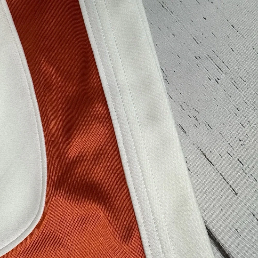 New Jordan Brooklyn Collegiate Hockey Jersey White Orange HV0109-133 Size Large